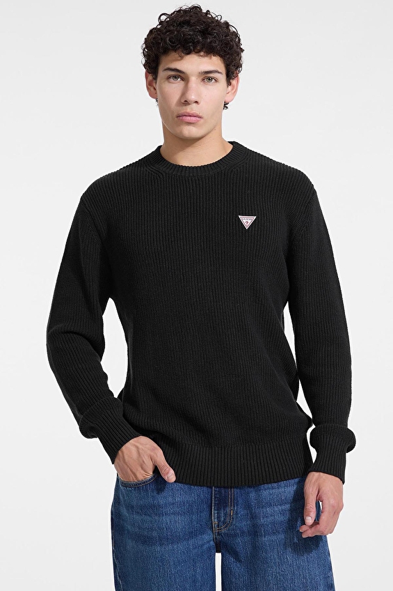 Guess Jeans Erkek Kazak M4BR30Z3HM1 Siyah Guess Jeans Erkek Kazak M4BR30Z3HM1 Siyah