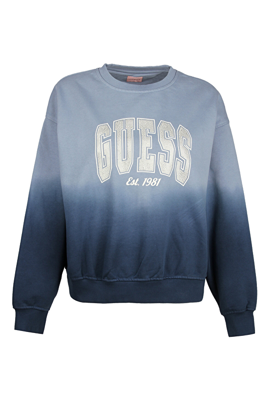 Guess Kadın Sweatshirt W4BQ10KBY51 Mavi Guess Kadın Sweatshirt W4BQ10KBY51 Mavi