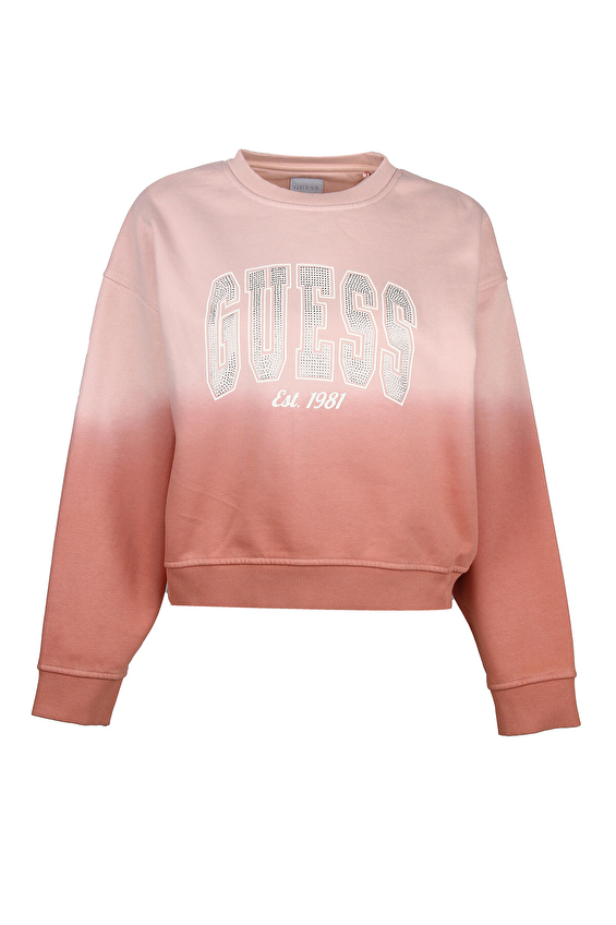 Guess Kadın Sweatshirt W4BQ10KBY51 Pembe Guess Kadın Sweatshirt W4BQ10KBY51 Pembe