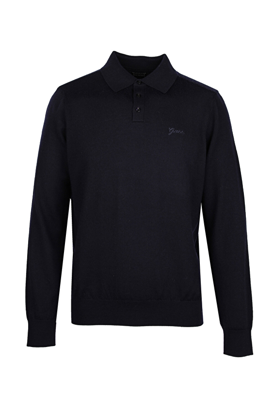 Guess Erkek Yün Kazak M4BR54Z3ID0 Mavi Guess Erkek Yün Kazak M4BR54Z3ID0 Mavi