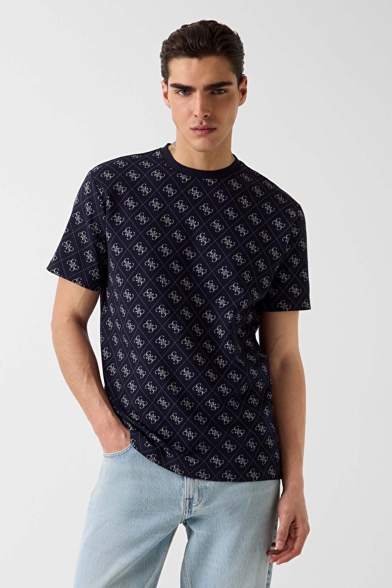 Guess Regular Fit Erkek Tişört M6GP34K3200 Lacivert Guess Regular Fit Erkek Tişört M6GP34K3200 Lacivert