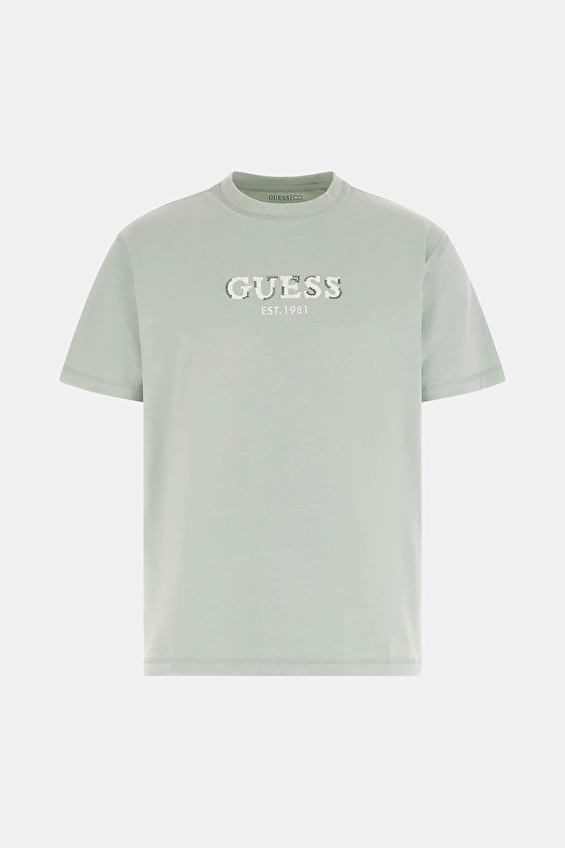 Guess Regular Fit Erkek Tişört M6GI16K3032 Yeşil
