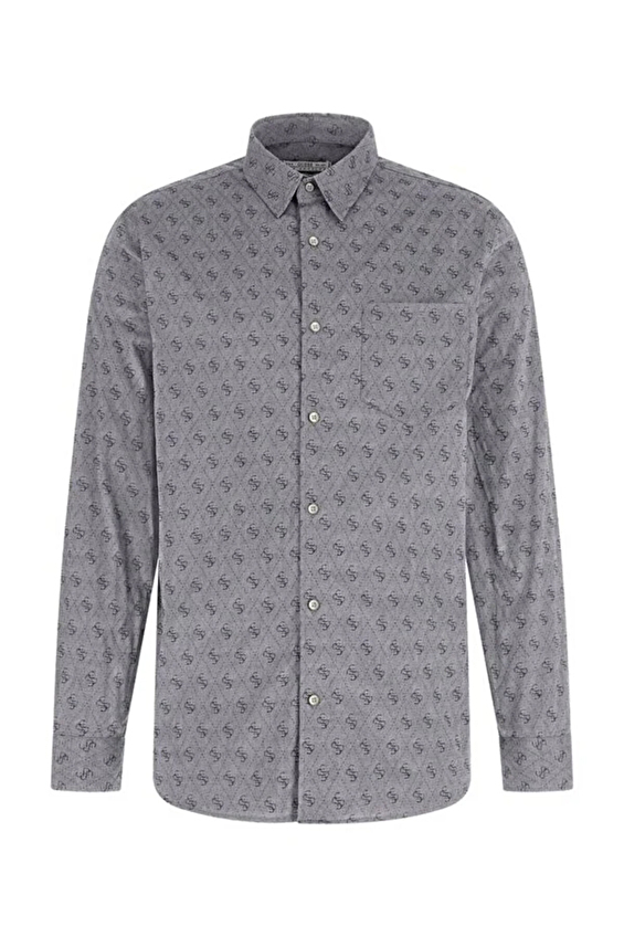 Guess Regular Fit Erkek Gömlek M6GH18W1713 Lacivert Guess Regular Fit Erkek Gömlek M6GH18W1713 Lacivert