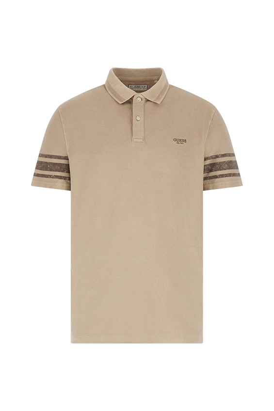 Guess Regular Fit Erkek Tişört M6GP03K3071 Bej Guess Regular Fit Erkek Tişört M6GP03K3071 Bej