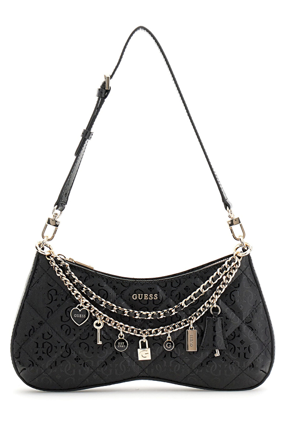 Guess Kadın Libby Omuz Çantası HWGG9912180 BLA Siyah Guess Kadın Libby Omuz Çantası HWGG9912180 BLA Siyah