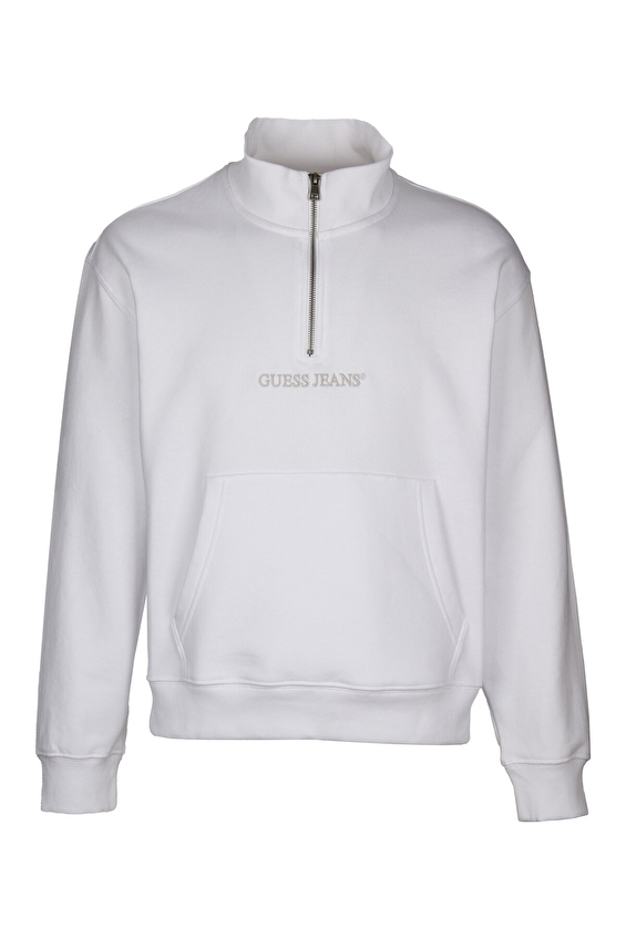 Guess Jeans Erkek Sweatshirt M5RQ42KCPR1 Beyaz Guess Jeans Erkek Sweatshirt M5RQ42KCPR1 Beyaz