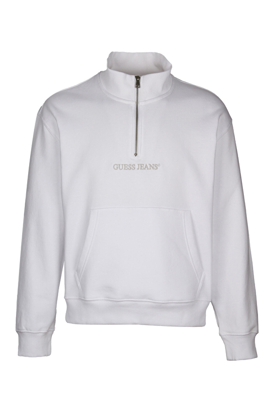 Guess Jeans Erkek Sweatshirt M5RQ42KCPR1 Beyaz Guess Jeans Erkek Sweatshirt M5RQ42KCPR1 Beyaz