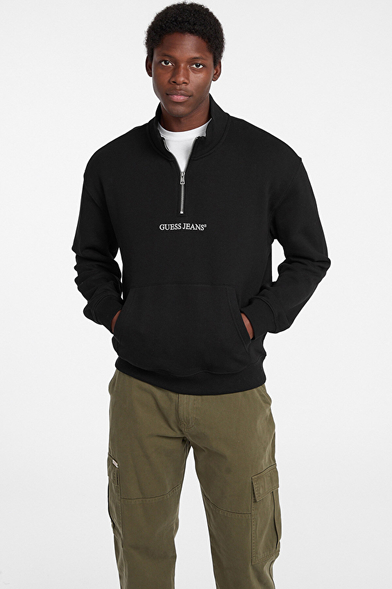 Guess Jeans Erkek Sweatshirt M5RQ42KCPR1 Siyah Guess Jeans Erkek Sweatshirt M5RQ42KCPR1 Siyah