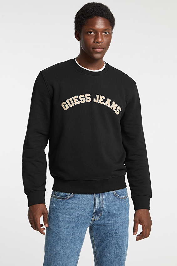 Guess Erkek Jeans Sweatshirt M5RQ41KCPR1 Siyah Guess Erkek Jeans Sweatshirt M5RQ41KCPR1 Siyah