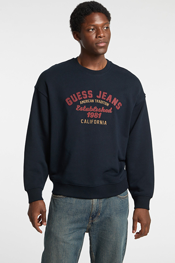 Guess Erkek Jeans Sweatshirt M5RQ35KCPR1 Lacivert Guess Erkek Jeans Sweatshirt M5RQ35KCPR1 Lacivert