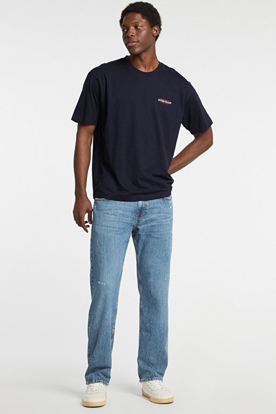 Guess Jeans Erkek Oversize Fit Tişört M4BI75K8FQ4 Lacivert