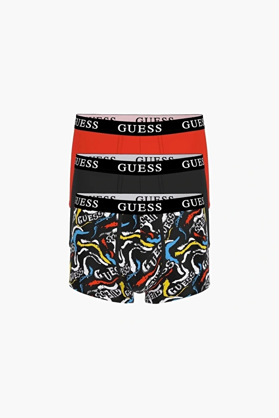 Guess Erkek 3'lü Boxer U5GG15 SYH Renkli