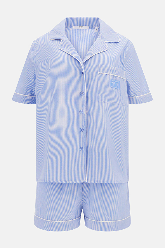 Guess Kadın Pijama Takımı O5GX10 Mavi