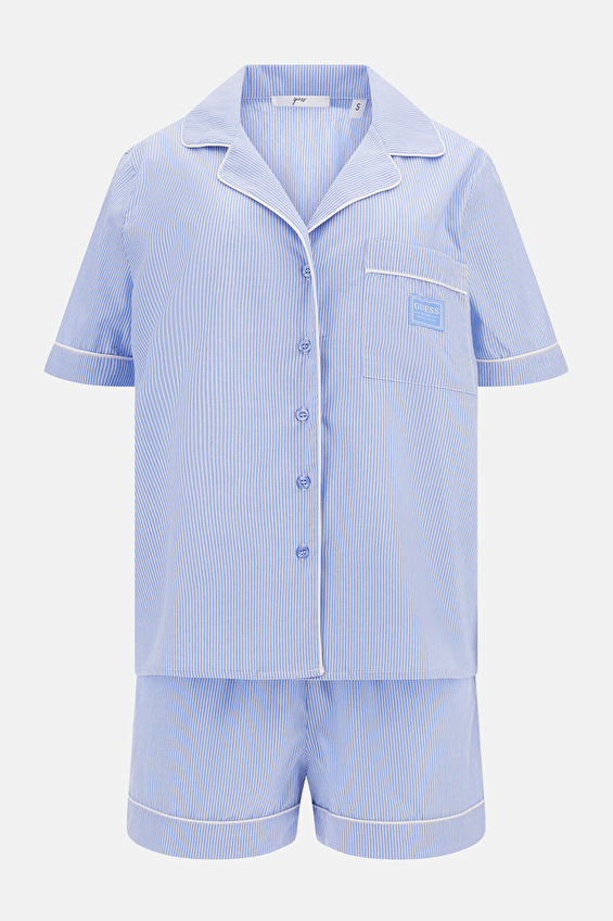 Guess Kadın Pijama Takımı O5GX10 Mavi