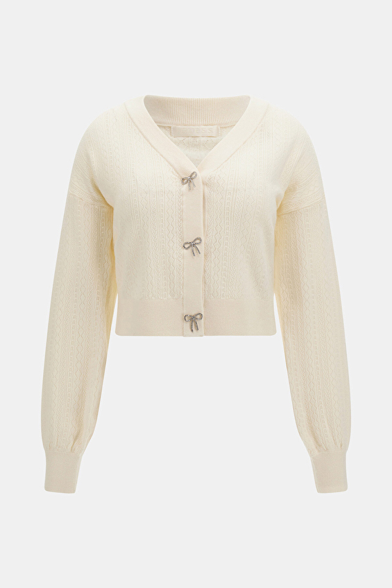 Guess Kadın Hırka W5YR01Z2ZK2 Beyaz