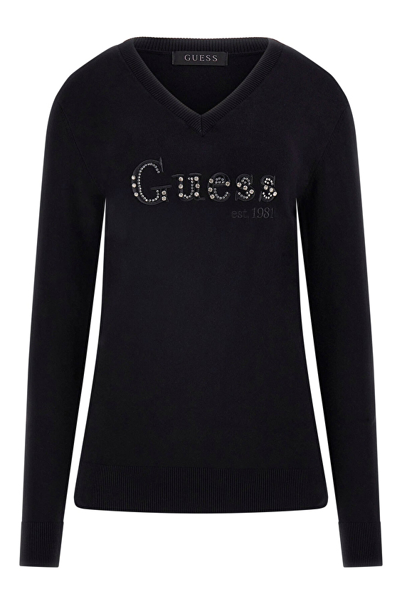 Guess Kadın Triko W5YR24Z2NQ2 Siyah Guess Kadın Triko W5YR24Z2NQ2 Siyah