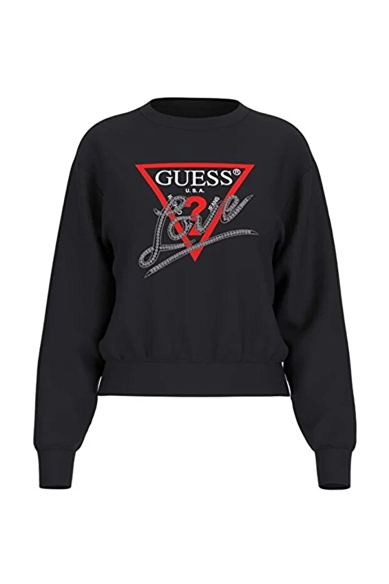 Guess Kadın Sweatshirt W5YQ06KB681 Siyah Guess Kadın Sweatshirt W5YQ06KB681 Siyah