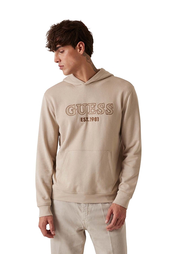 Guess Erkek Sweatshirt M5YQ36KCN01 Bej Guess Erkek Sweatshirt M5YQ36KCN01 Bej