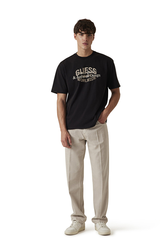 Guess Regular Fit Erkek Tişört M5YI49KBW41 Siyah Guess Regular Fit Erkek Tişört M5YI49KBW41 Siyah