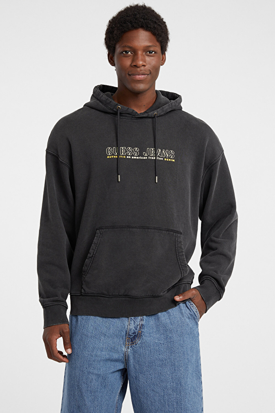 Guess Jeans Erkek Sweatshirt M5BQ30KCPR1 Siyah Guess Jeans Erkek Sweatshirt M5BQ30KCPR1 Siyah