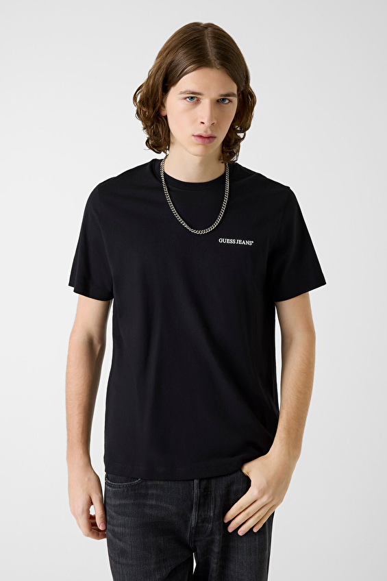 Guess Jeans Regular Fit Erkek Tişört M5BI78K8FQ4 Siyah Guess Jeans Regular Fit Erkek Tişört M5BI78K8FQ4 Siyah