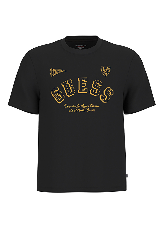 Guess Jeans Slim Fit Erkek Tişört M5BI43K8HM0 Siyah Guess Jeans Slim Fit Erkek Tişört M5BI43K8HM0 Siyah