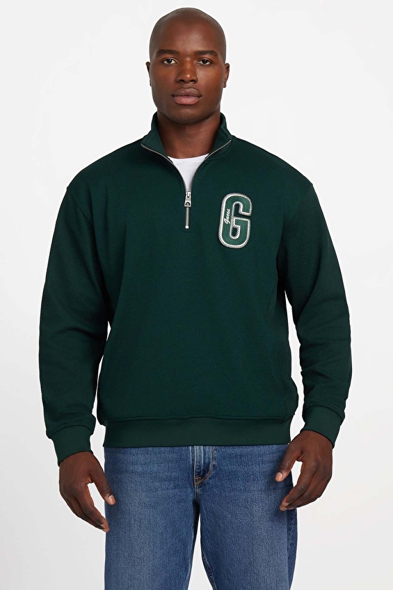 Guess Erkek Sweatshirt M5BQ18K0552 Yeşil Guess Erkek Sweatshirt M5BQ18K0552 Yeşil