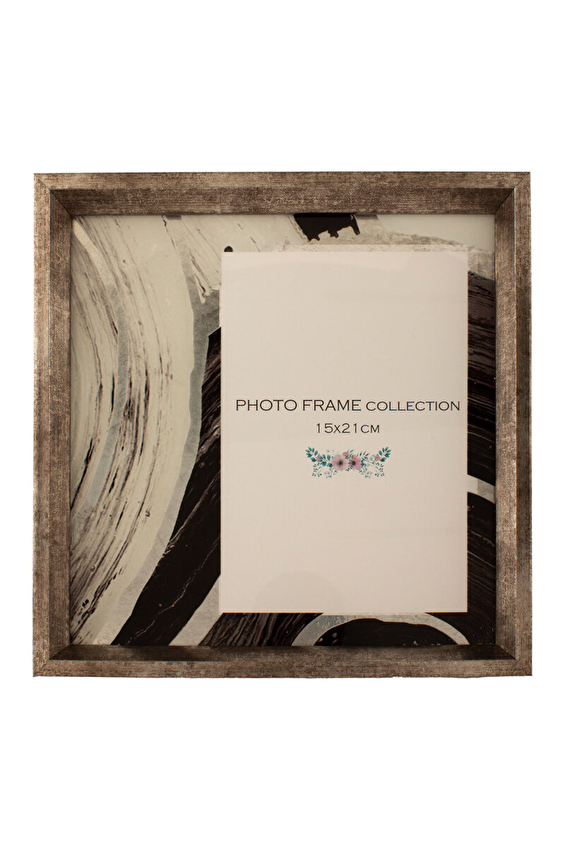 Özverler Eskitme Gümüş Çerçeve 23X25 Cm