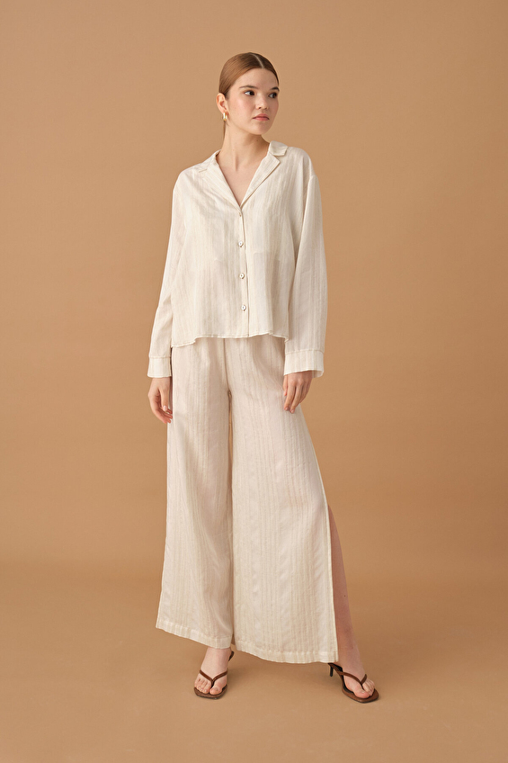 Pierre Cardin Kadın Keten Pijama Takımı LX 25233 TN Ten Pierre Cardin Kadın Keten Pijama Takımı LX 25233 TN Ten