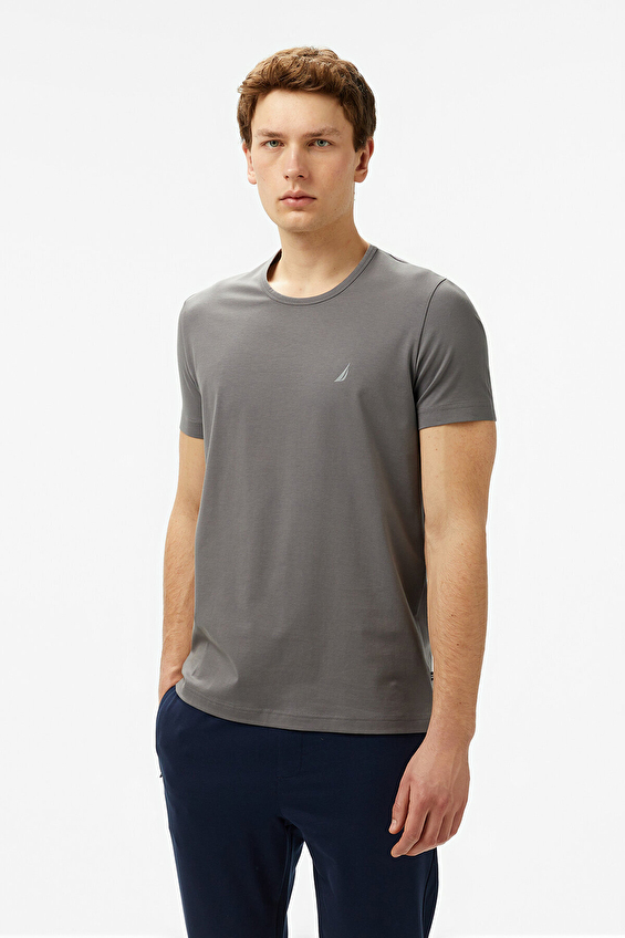 Nautica Regular Fit Bisiklet Yaka Kısa Kollu Erkek Tişört V55009T Antrasit Nautica Regular Fit Bisiklet Yaka Kısa Kollu Erkek Tişört V55009T Antrasit