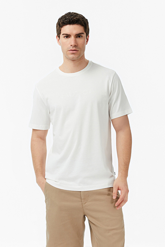 Nautica Erkek Tişört V65343T Beyaz Nautica Erkek Tişört V65343T Beyaz