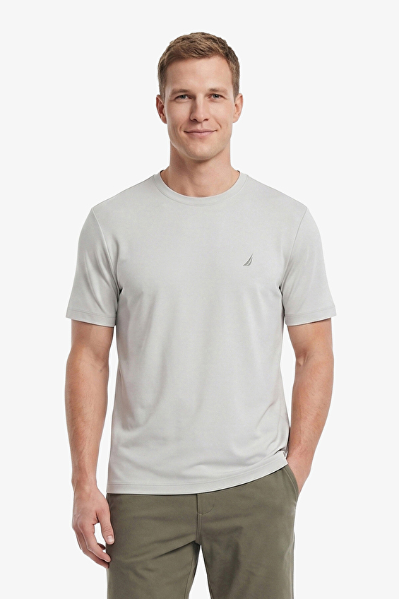 Nautica Relaxed Fit Erkek Tişört V65260T Taş Nautica Relaxed Fit Erkek Tişört V65260T Taş