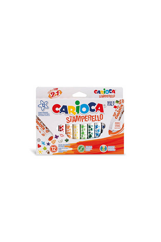 Carioca Stamperello Keçeli Boya Kalemi 12 li Carioca Stamperello Keçeli Boya Kalemi 12 li