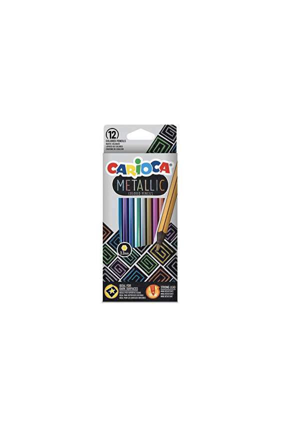 Carioca Metalik Kuru Boya 12li