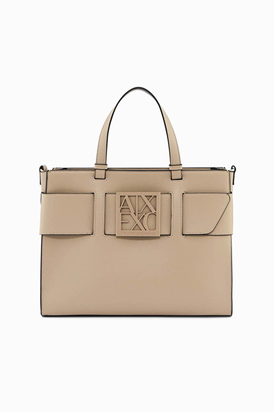 Armani Exchange Kadın Omuz Çantası 9426890A874U6223 Bej Armani Exchange Kadın Omuz Çantası 9426890A874U6223 Bej