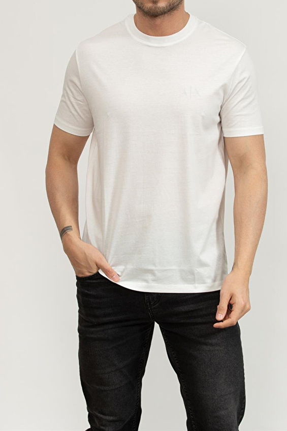Armani Exchange Erkek Tişört XM000327AF10364 Krem Armani Exchange Erkek Tişört XM000327AF10364 Krem