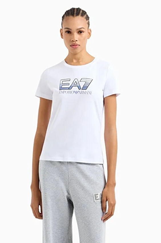 EA7 Kadın Tişört 7W000183AF10373 Beyaz EA7 Kadın Tişört 7W000183AF10373 Beyaz