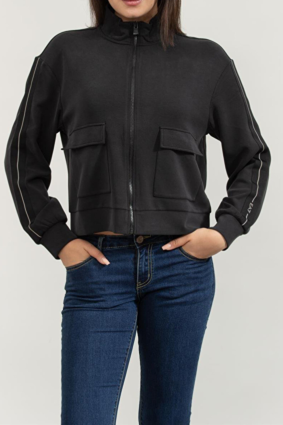 EA7 Kadın Sweatshirt 7W000171AF12643 Siyah EA7 Kadın Sweatshirt 7W000171AF12643 Siyah
