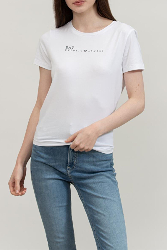 EA7 Kadın Tişört 7W000274AF12115 Beyaz EA7 Kadın Tişört 7W000274AF12115 Beyaz