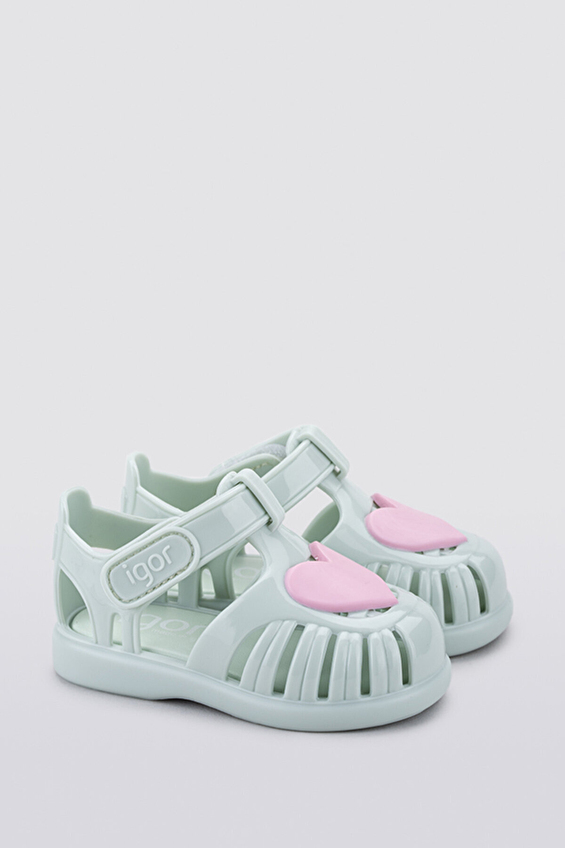 Igor Cırtlı Çocuk Tobby Gloss Love Sandalet S10310 Turkuaz Igor Cırtlı Çocuk Tobby Gloss Love Sandalet S10310 Turkuaz