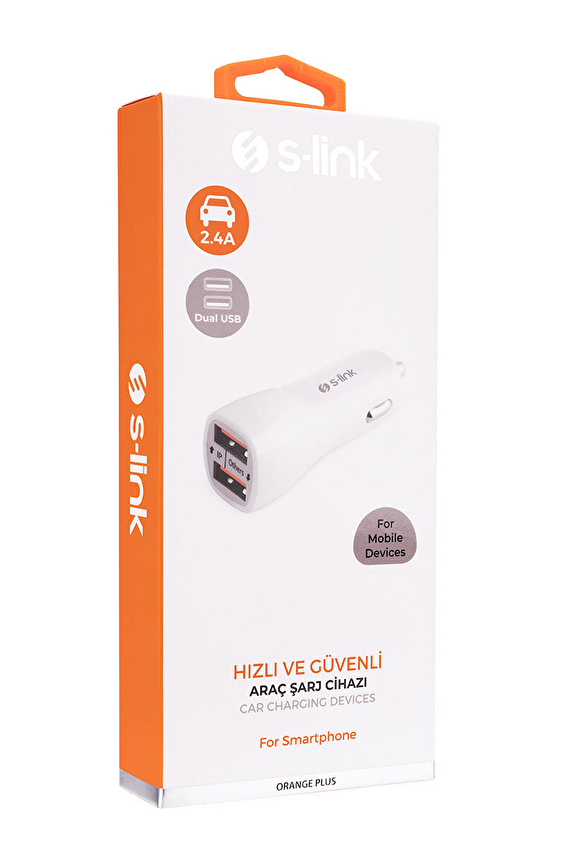 S-link IP-805 2.4A İki Usb Araç Şarj Cihazı S-link IP-805 2.4A İki Usb Araç Şarj Cihazı