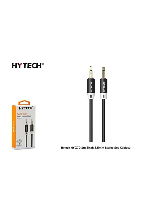 Hytech HY-X70 1m Siyah 3.5mm Stereo Ses Kablosu Hytech HY-X70 1m Siyah 3.5mm Stereo Ses Kablosu