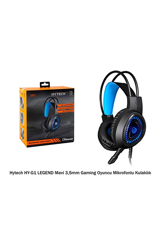 Hytech HY-G1 LEGEND Mavi 3,5mm Gaming Oyuncu Mikrofonlu Kulaklık Hytech HY-G1 LEGEND Mavi 3,5mm Gaming Oyuncu Mikrofonlu Kulaklık
