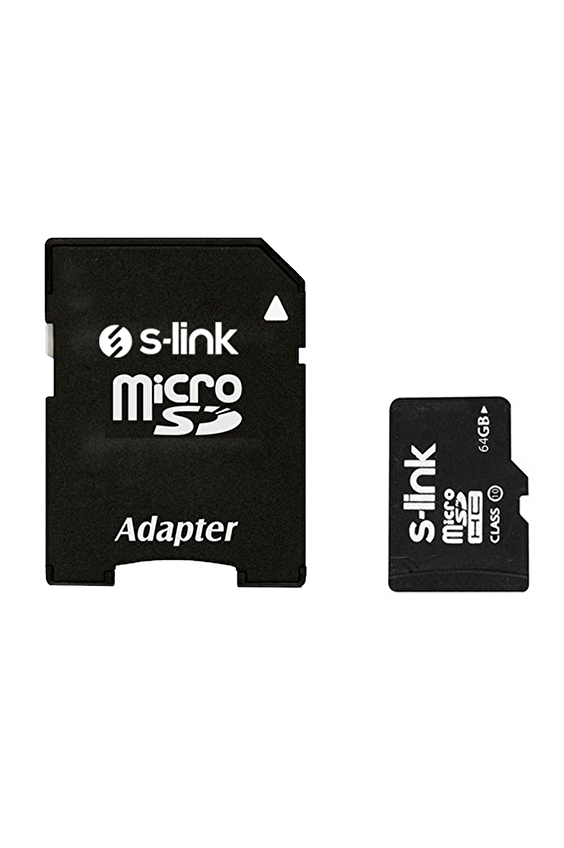 S-link SL-TF264 64 GB Class10 Adaptörlü Micro SD Kart Bellek