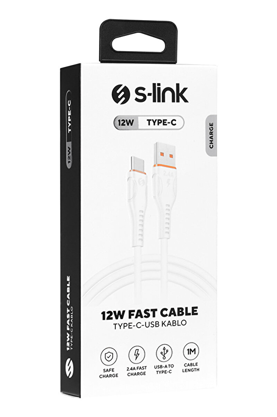 S-link SL-X203 1Metre 2A Type-C Güvenli Hızlı Data + Sarj Kablosu S-link SL-X203 1Metre 2A Type-C Güvenli Hızlı Data + Sarj Kablosu