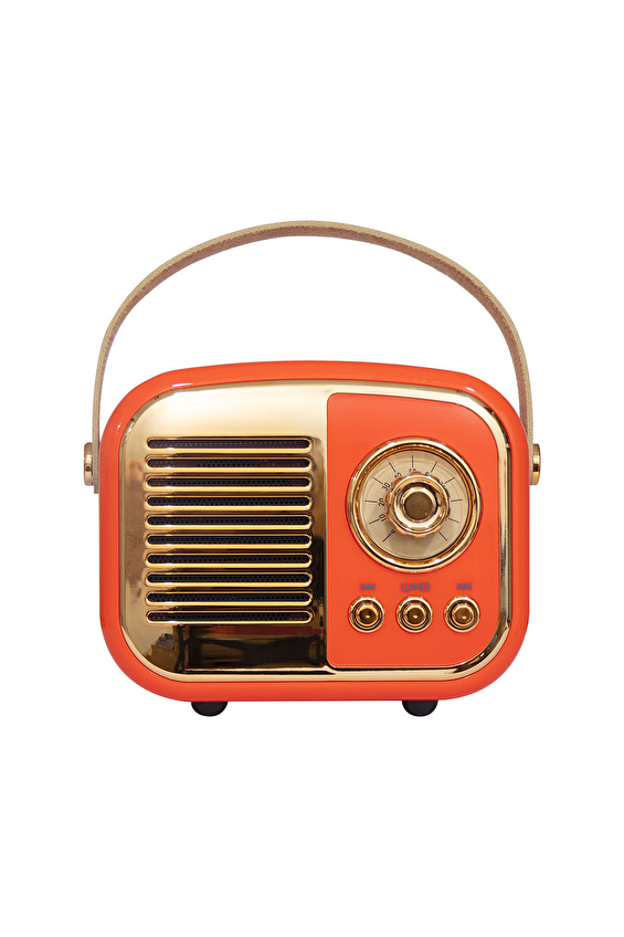 Mikado MD-24BT Echoes 3W 800mAh Turuncu Usb+TF Kart+Bluetooth Destekli Klasik Retro Müzik Kutusu Mikado MD-24BT Echoes 3W 800mAh Turuncu Usb+TF Kart+Bluetooth Destekli Klasik Retro Müzik Kutusu