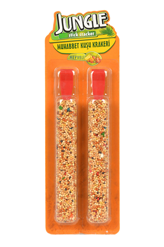 Jungle Muhabbet Kuşu Meyveli 3'Lü Kraker