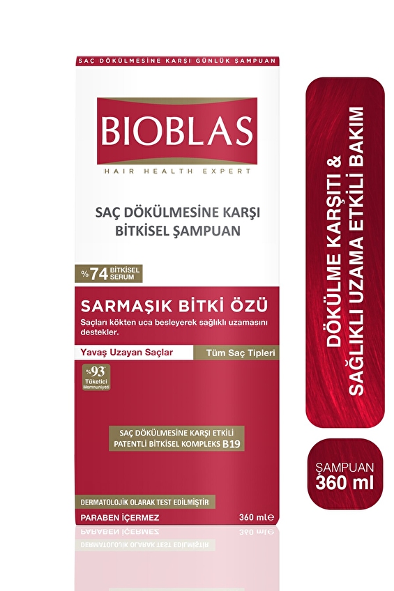 Bioblas Saç Dökülmesine Karşı Şampuan 360 Ml Sağlıklı Uzama Etkili Bioblas Saç Dökülmesine Karşı Şampuan 360 Ml Sağlıklı Uzama Etkili