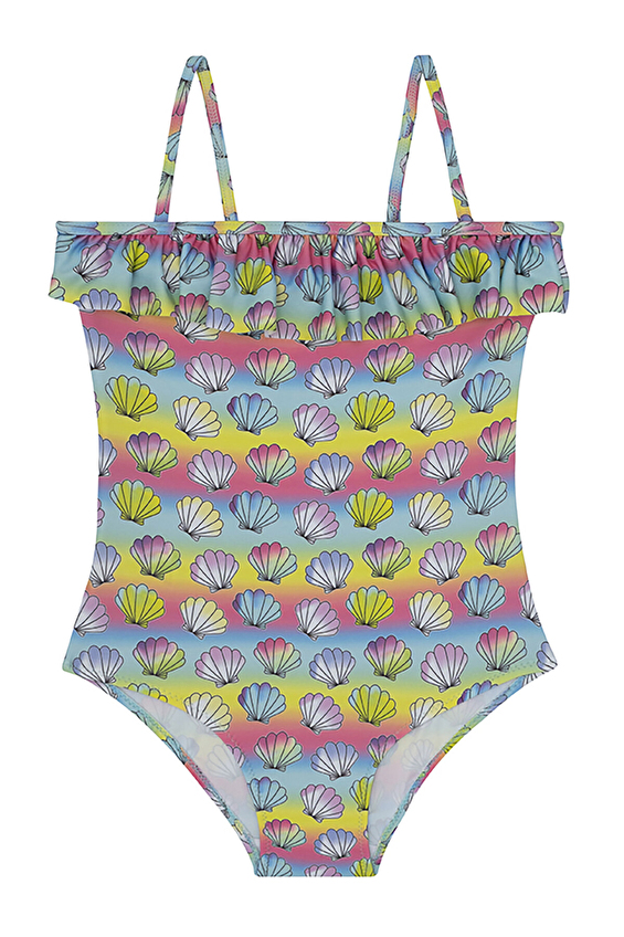 Slipstop Kız Çocuk Mayo OYSTER SWIMSUIT Renkli