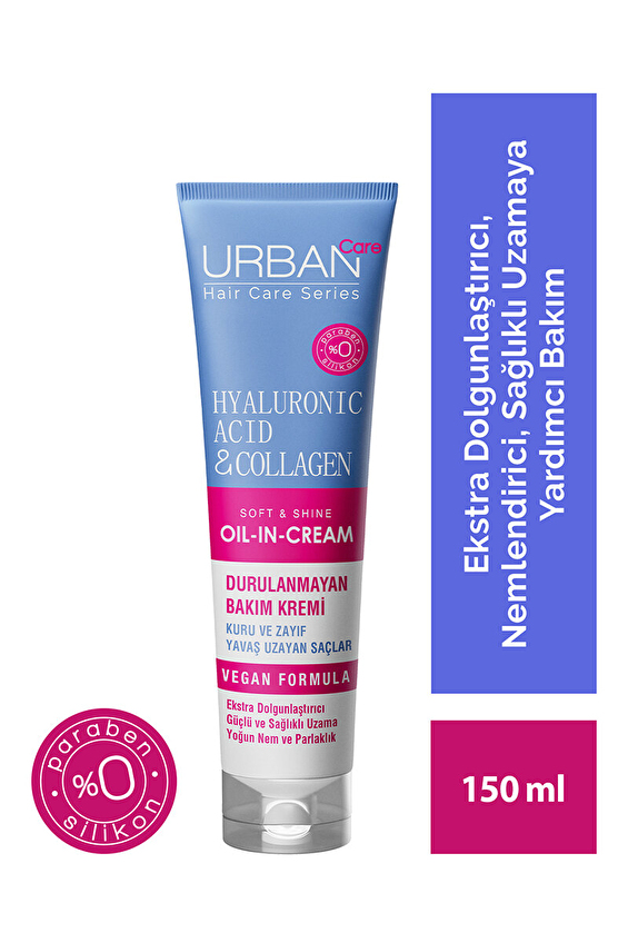 Urban Care Oil In Cream Hyaluronik Asit & Kolajen 150ml Saç Kremi Urban Care Oil In Cream Hyaluronik Asit & Kolajen 150ml Saç Kremi